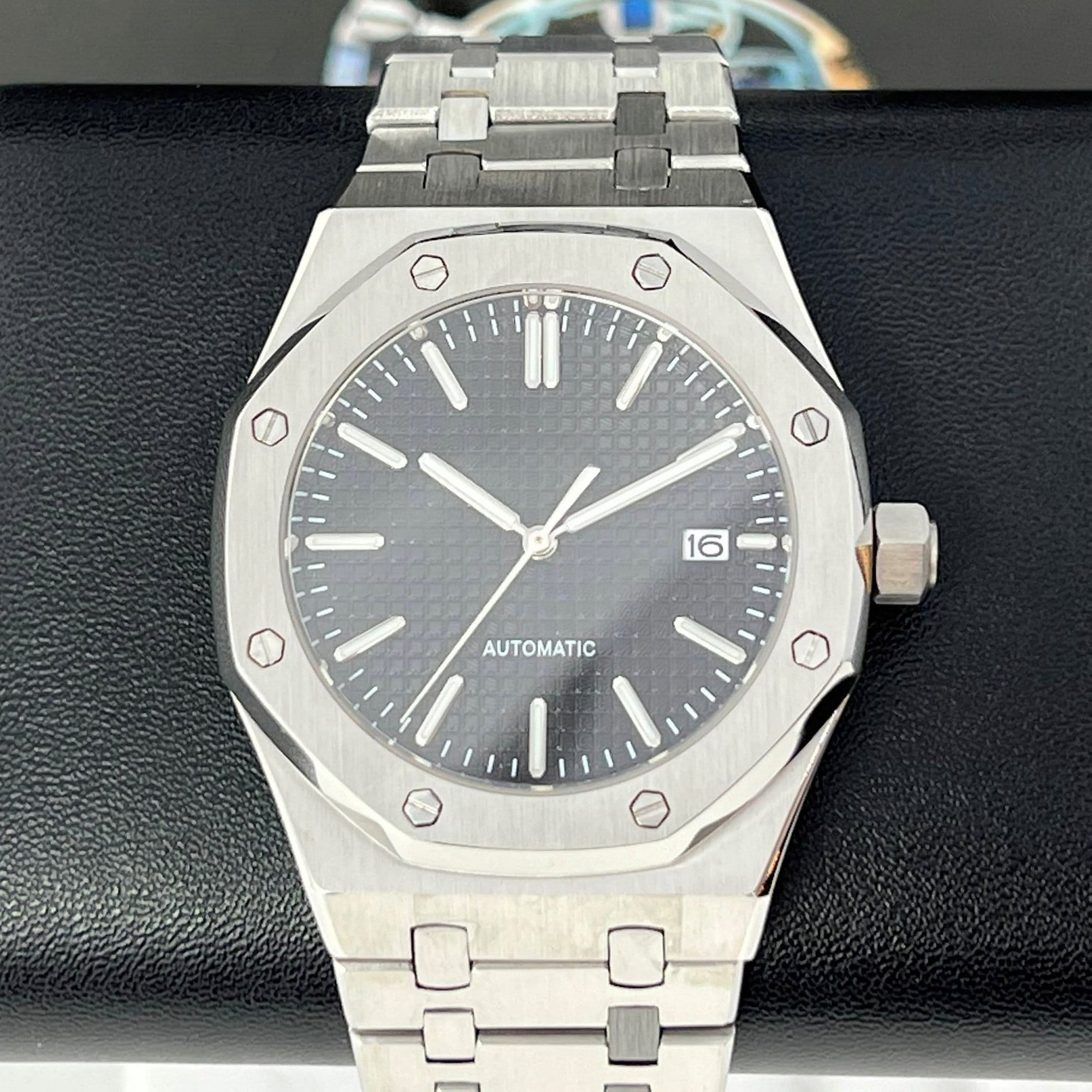Seikoak 2023 - Modern Black Stainless Steel Sports Watch | Mod | Watch Mod | NH35 Automatic Movement | Luxury Dress Watch | Color Dial