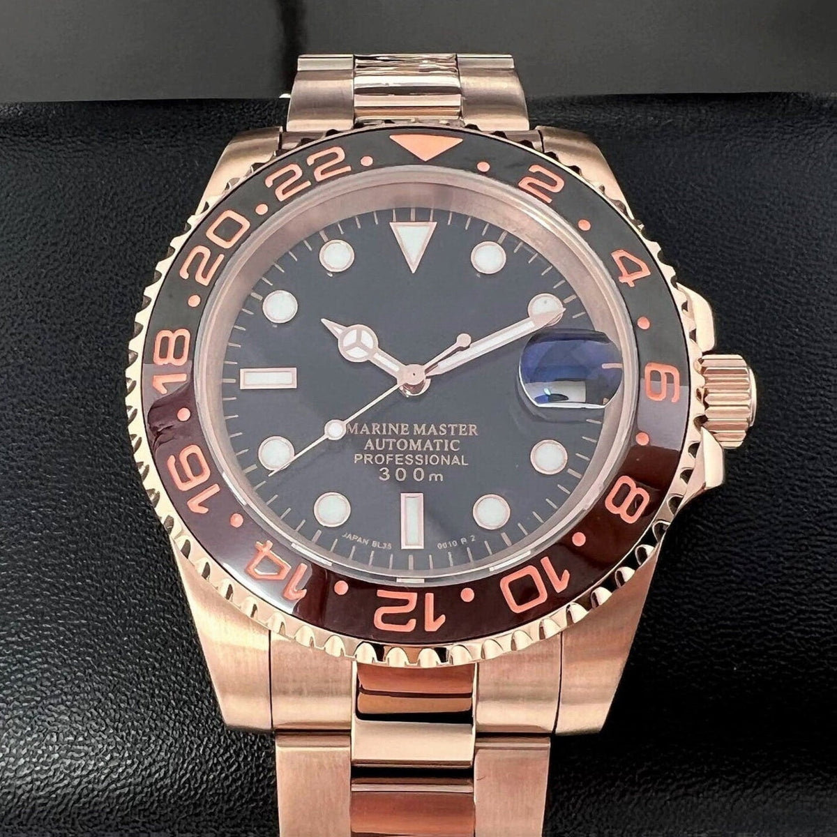 Custom Rootbeer GMT | Stainless Steel Sport Watch | Seiko Mod