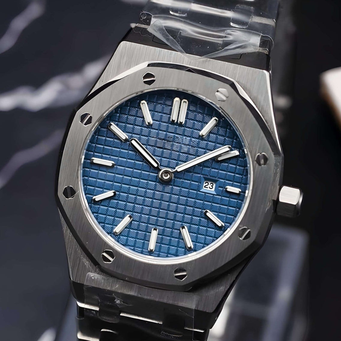 Seikoak Ladies Blue dial with SIlver Band