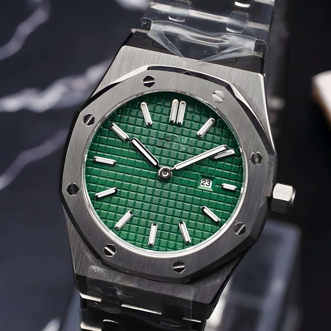 Seikoak Green dial with Silver Band