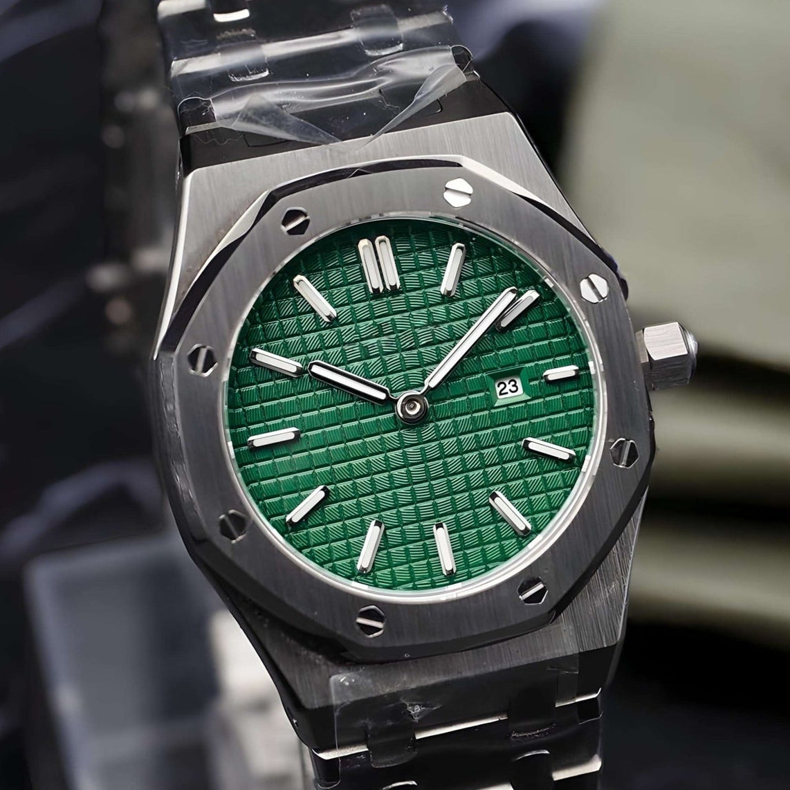 Seikoak Green dial with Silver Band
