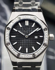 Seikoak ice black dial with silver band