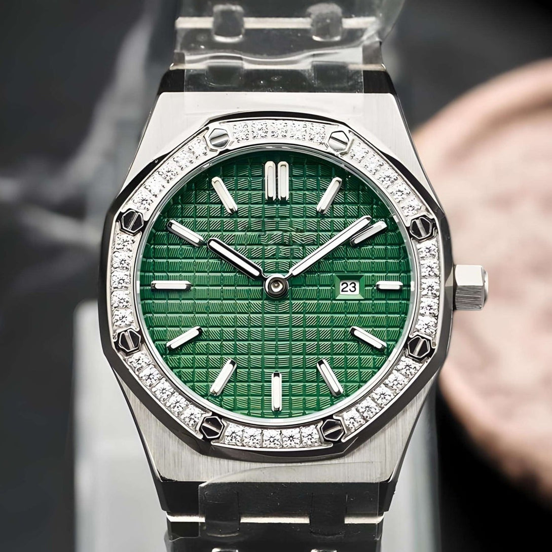 Seikoak Ice Green dial with silver band