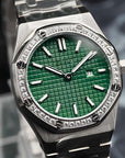 Seikoak Ice Green dial with silver band