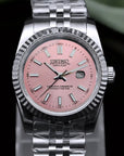 31mm Pink dial with Silver Band