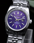 31mm purple dial with Silver Band