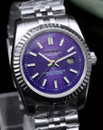 31mm purple dial with Silver Band