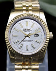 31mm White dial with Gold Band