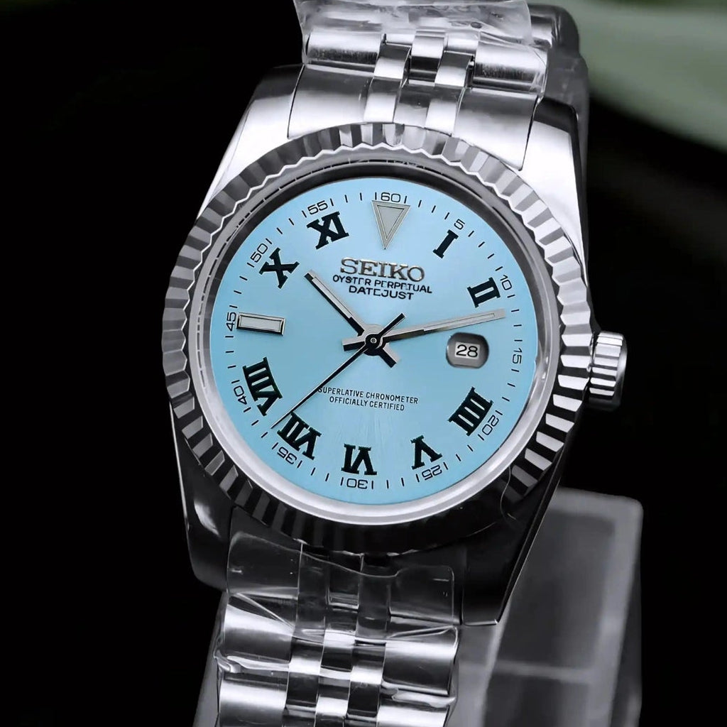 Wimbledon Ice Blue Dial with Silver Band