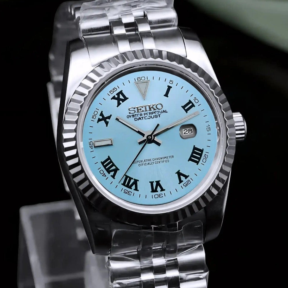 Wimbledon Ice Blue Dial with Silver Band