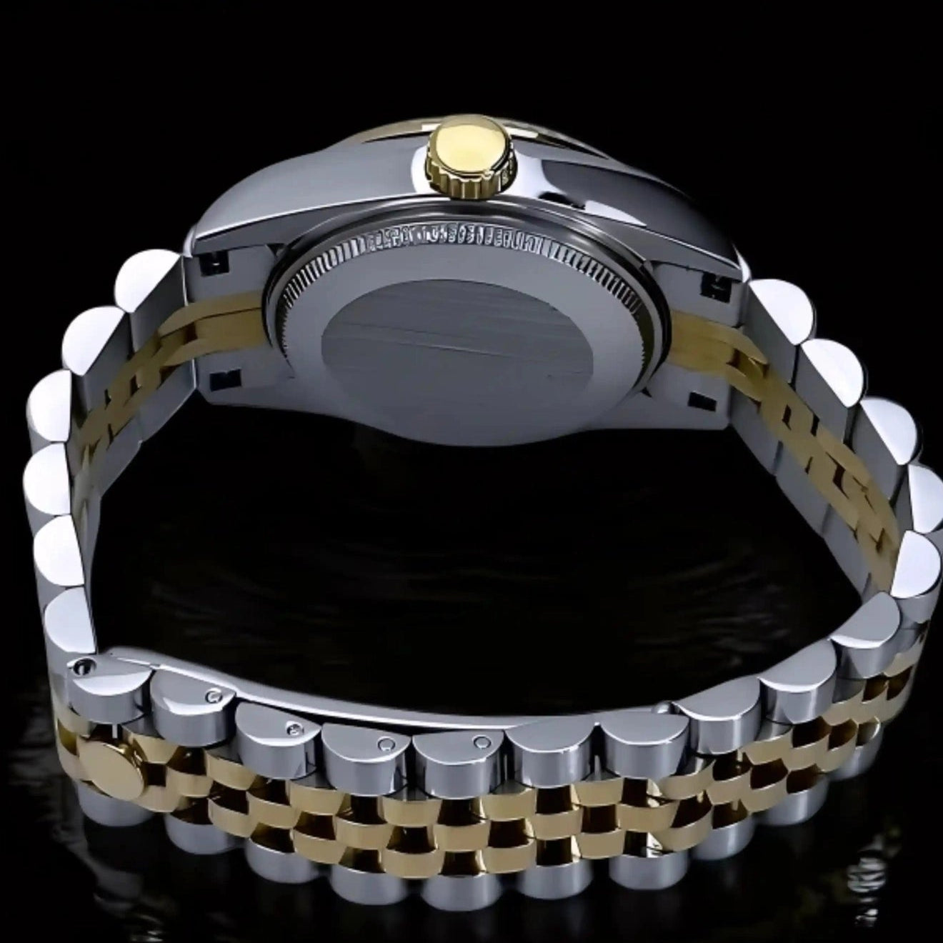 Two Tone Gold Silver Dial with Silver Band