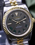 Two Tone Gold Silver Dial with Silver Band