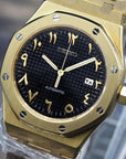 Black Dial with Gold Band