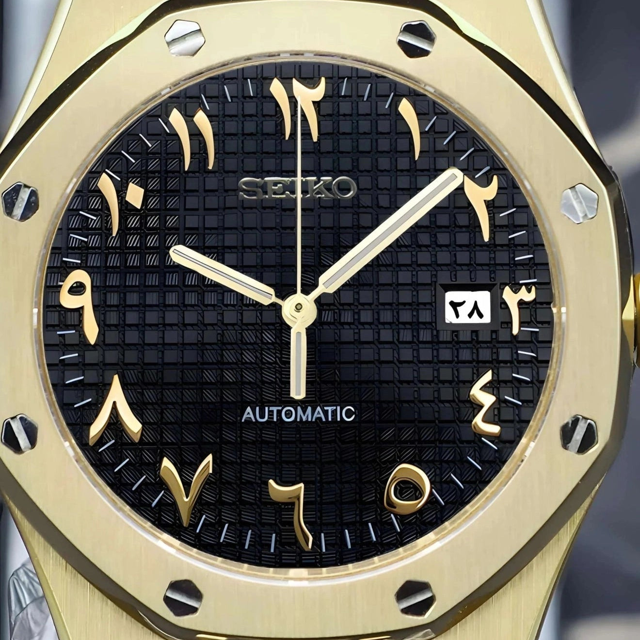 Black Dial with Gold Band