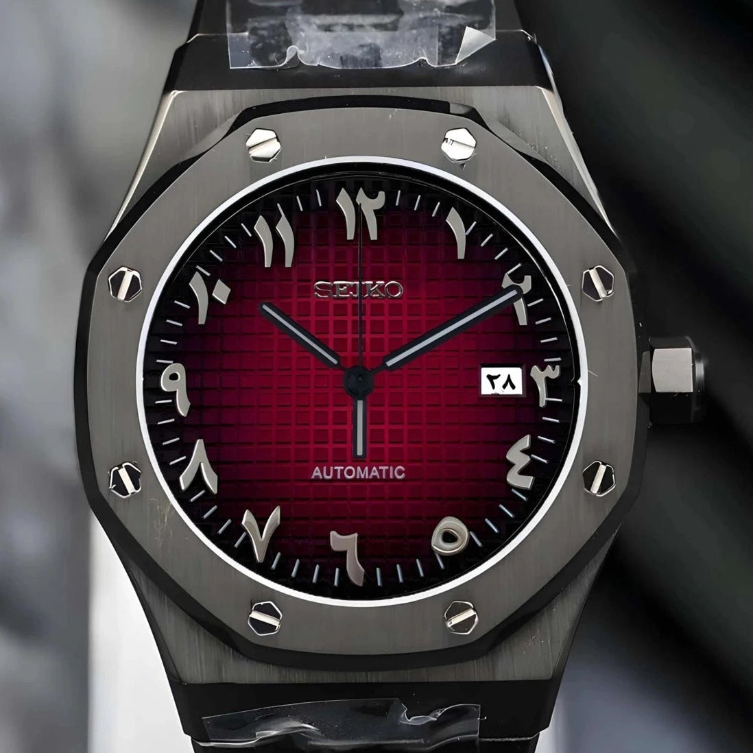 Red Arabic Dial with Black DIal