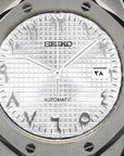 White Arabic dial with Silver Band