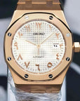 White dial with Rose Gold Dial