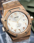 White dial with Rose Gold Dial