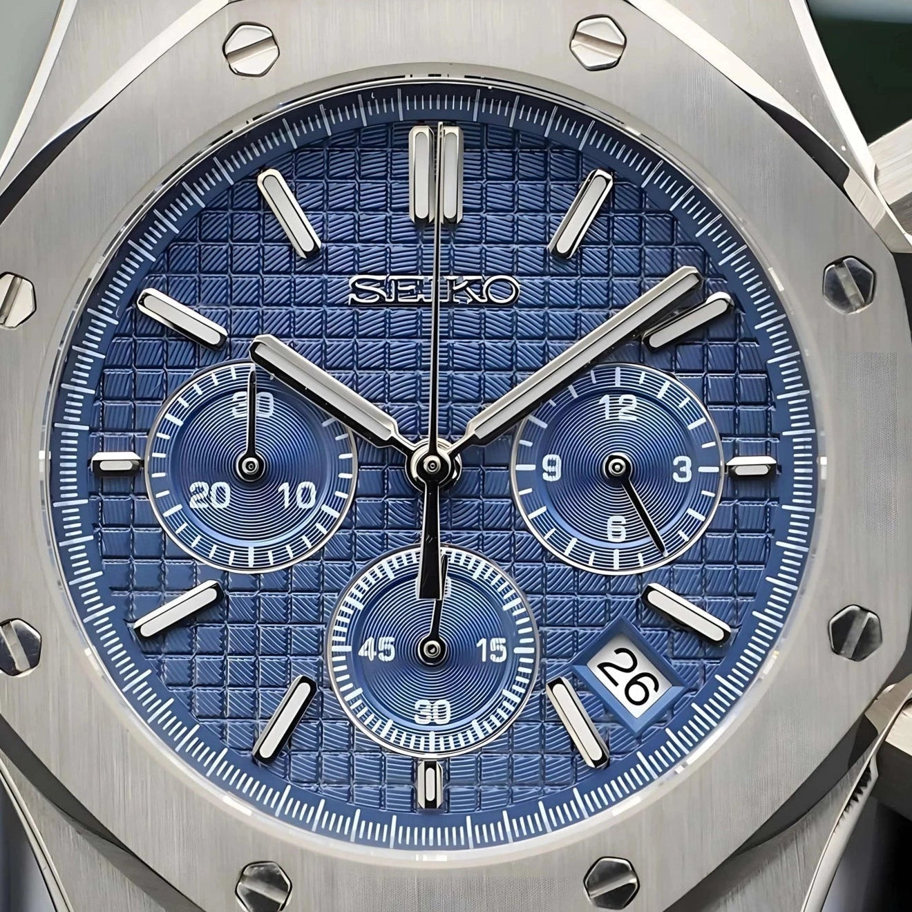 Blue Dial with Silver band