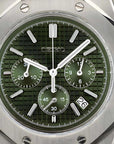 Olive Green Dial With Silver Band