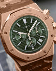 Olive Green Dial with Rose Gold Band