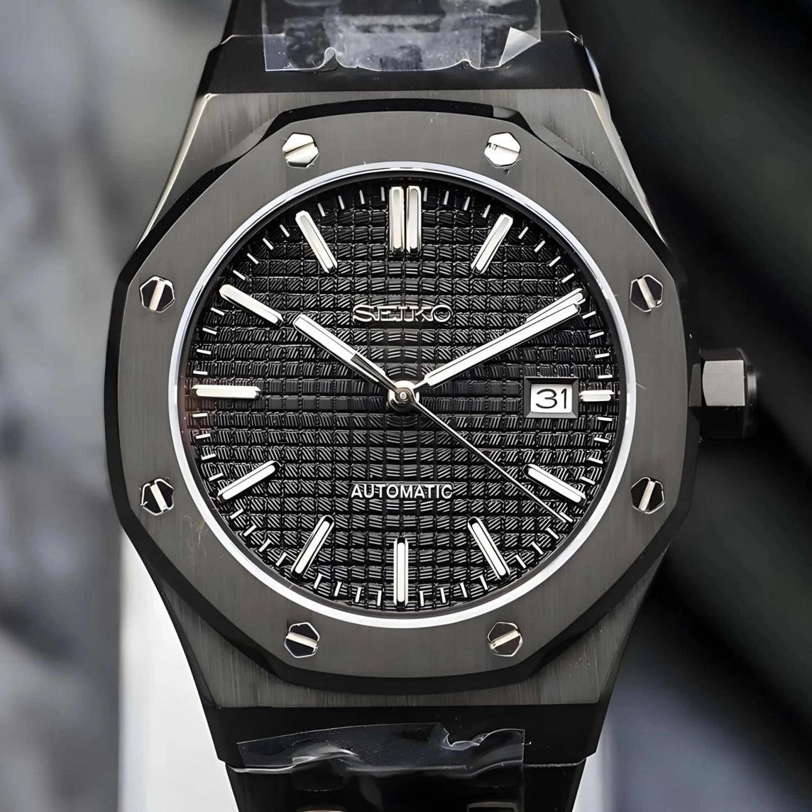 Triple Black Dial with Black Band