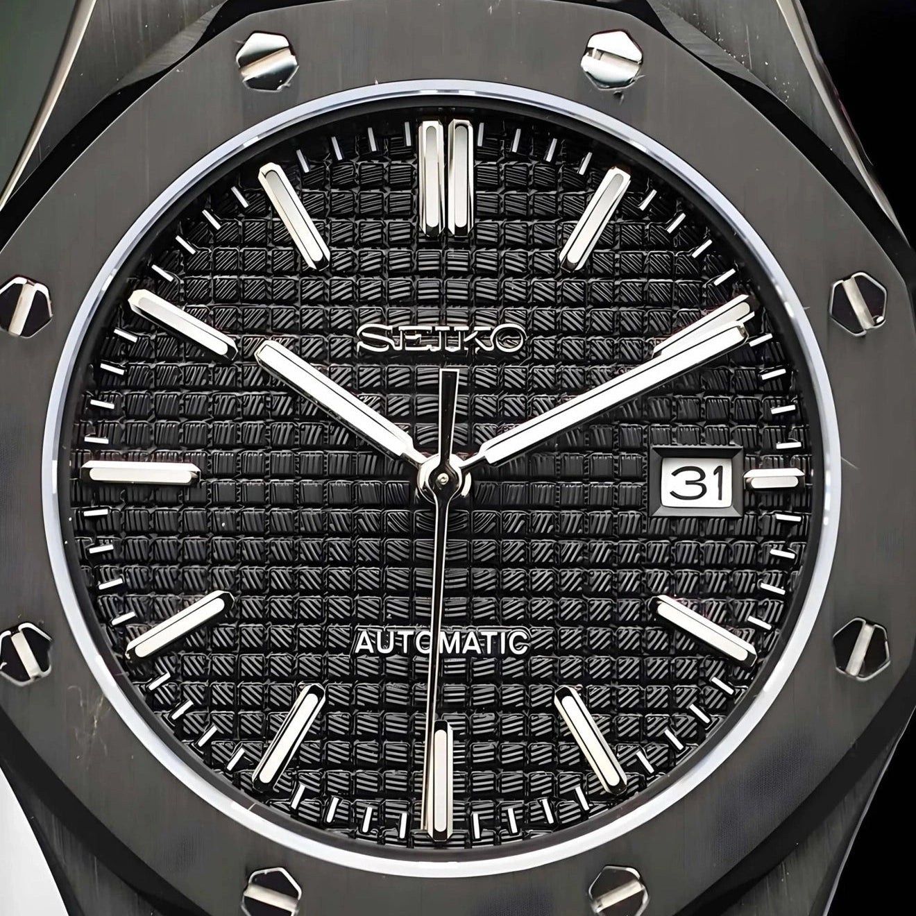 Triple Black Dial with Black Band