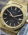 Black Dial with Yellow Gold Band