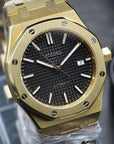 Black Dial with Yellow Gold Band