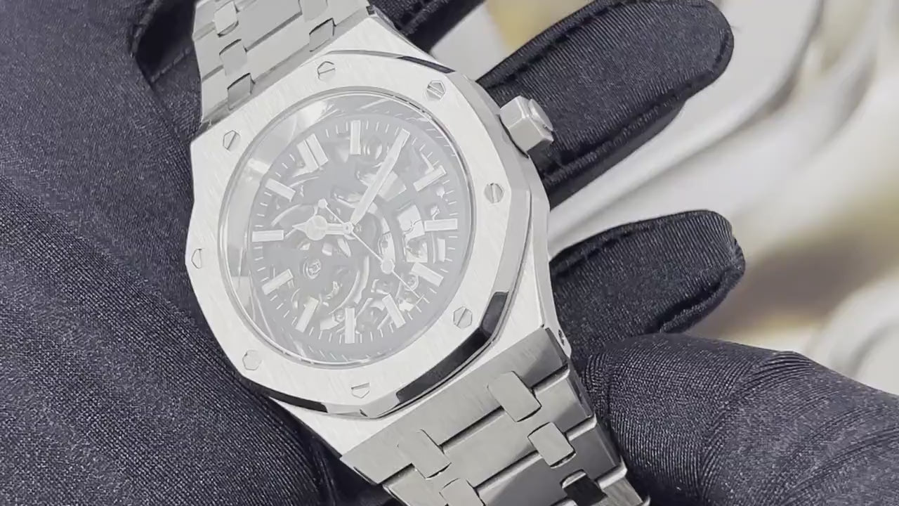 Seikoak Skeleton | New 2023 | Modern Stainless Steel | Luxury Watch | Ghost Mod | Watch Mod | Open Heart | Open Case Watch | Transparent