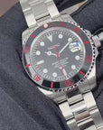 Seiko Coke Zero Submariner | Seiko Mod | Watch Mod | Custom Build Watch | Stainless Steel | Sub | Steel Sport | Black and Red | Marinemaster