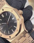Seikoak Rose Gold Luxury Dress Watch | Black Dial | Seiko Mod | Watch Mod | Custom Watch | NH35 Automatic Movement | 42mm | Steel Sport
