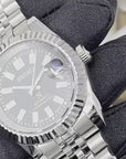 Seiko Luxury Black Datejust 39mm | Fluted Bezel | Jubilee | Date | NH35 | Seiko Mod | Watch Mod | Custom Watch | Prospex | DJ39 | Automatic