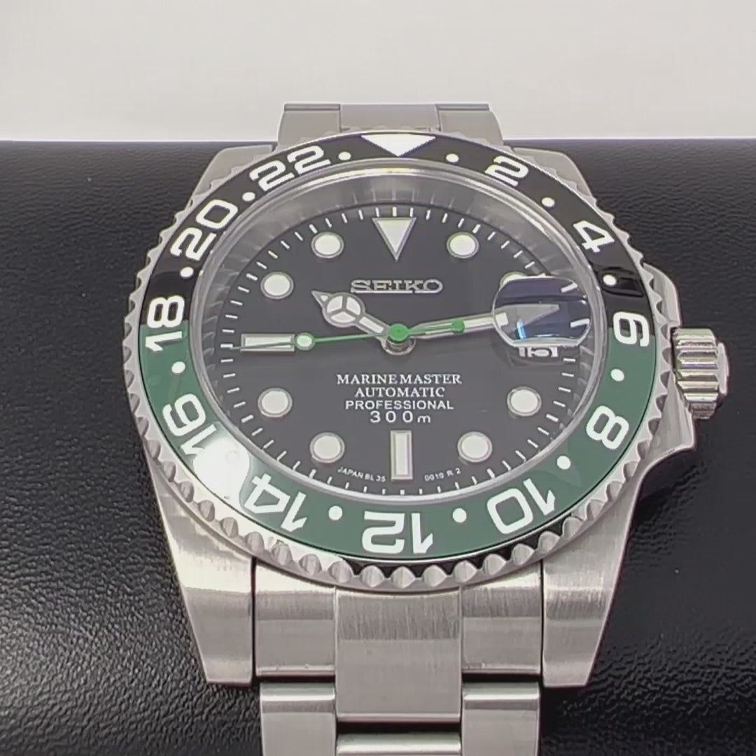 Sprite - Stainless Steel Sport Watch - Custom Sapphire Crystal and NH35 Movement