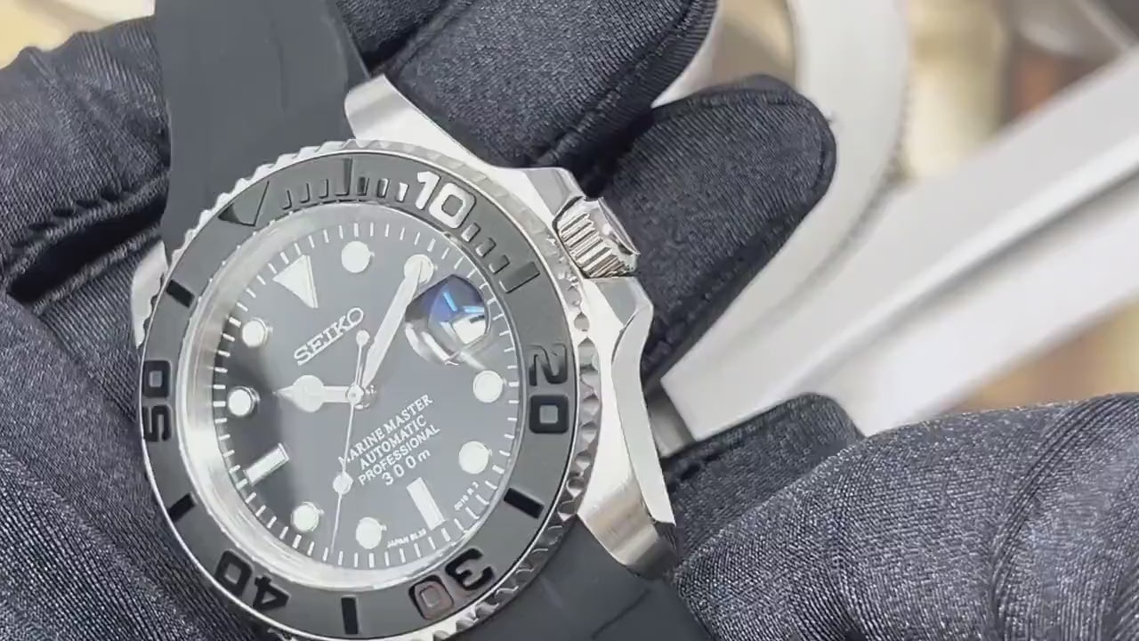 Seiko Yachtmaster 2023 | Stainless Steel | Men's Watch | Dive Watch | Rubber Strap | Seiko Mod | Custom Mod | Watch Mod | Diver| Cyclops