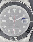 Seiko Carbon Fiber Yachtmaster with Red Second Hand - Modern Stainless Steel Sport Watch - Ready to Ship!