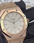 Seikoak Rose Gold Luxury Dress Watch | White Dial | Seiko Mod | Watch Mod | Custom Watch | NH35 Automatic Movement | 42mm | Steel Sport