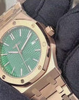 Seikoak Rose Gold Luxury Dress Watch | Green Dial | Seiko Mod | Watch Mod | Custom Watch | NH35 Automatic Movement | 42mm | Steel Sport