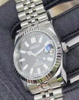 Seiko Luxury Black Datejust 36mm | Fluted Bezel | Jubilee | Date | NH35 | Seiko Mod | Watch Mod | Custom Watch | Prospex | DJ36 | Automatic