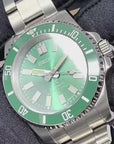 Seiko Hulk Max Submariner - Stainless Steel with Sapphire Crystal, Oyster Steel Bracelet with Green Ceramic Bezel - Ready to Ship!