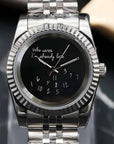 Black Dial with Silver Band