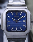Blue dial with Silver band