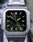 Olive Green Dial with Silver band