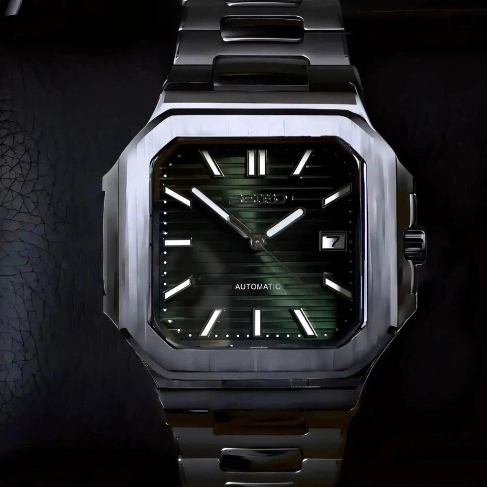 Olive Green Dial with Silver band