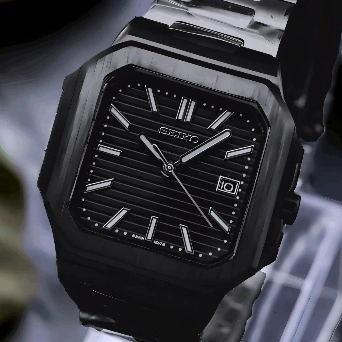 Black Dial With Black Band