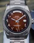 Day Date Chocolate Arabic Dial with Silver Band