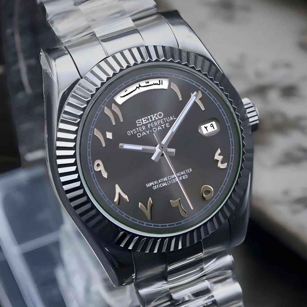 Grey Arabic dial with grey band