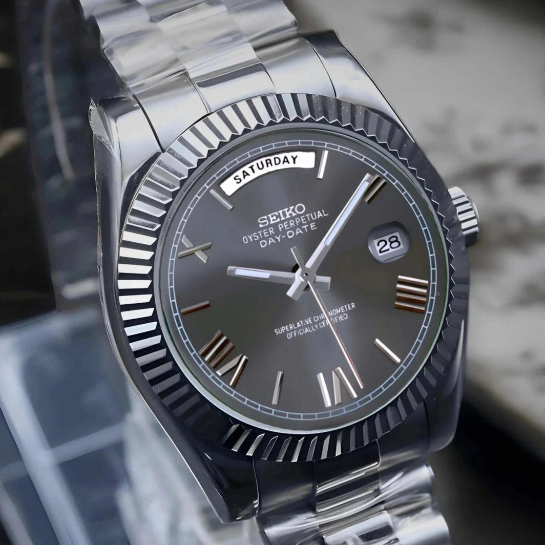 Day date Grey Roman Dial with Gray Band
