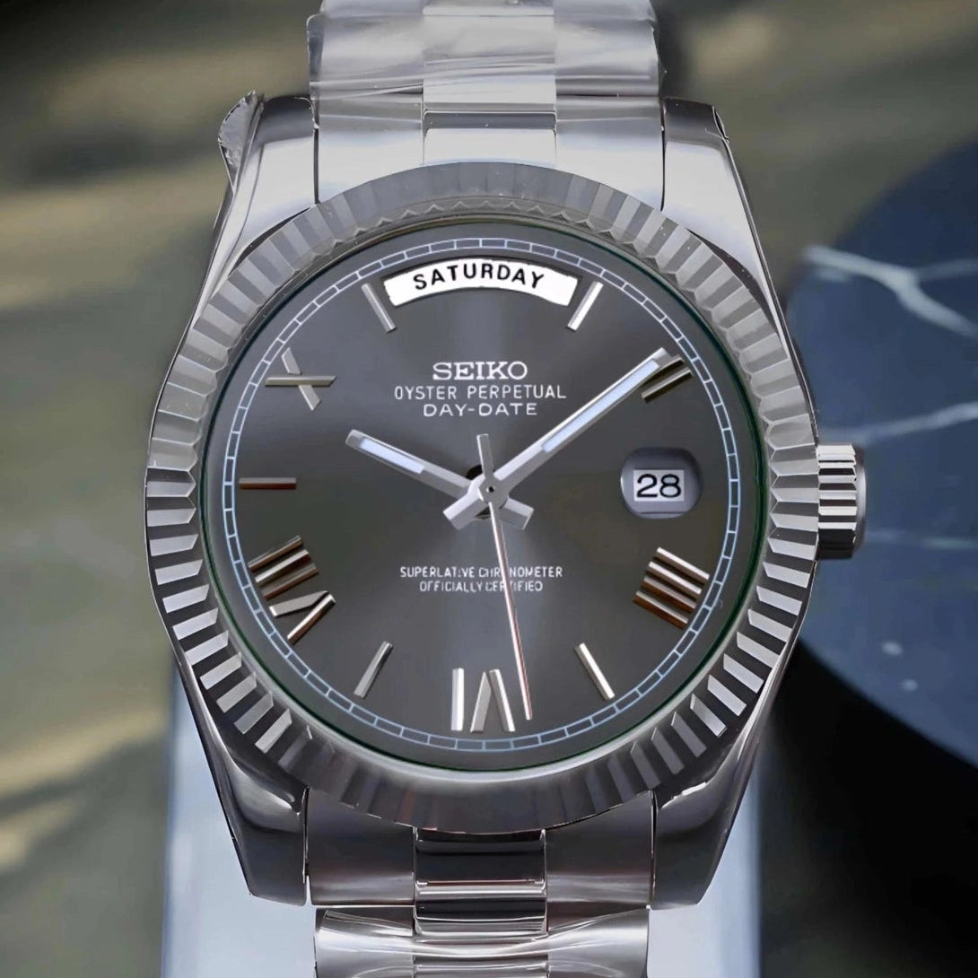 Day date Grey Roman Dial with Gray Band