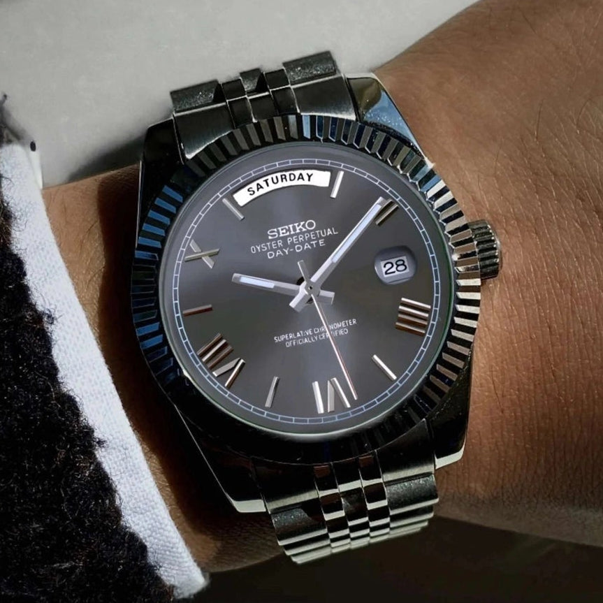 Day date Grey Roman Dial with Gray Band